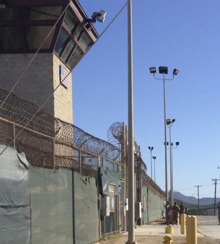 This Dec. 10, 2016 photo shows the exterior of Camp 6 at the detention center at the Guantanamo Bay US Naval base, in Cuba.