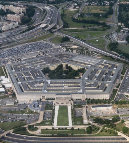 Aerial view of the Pentagon on June 30, 2020.