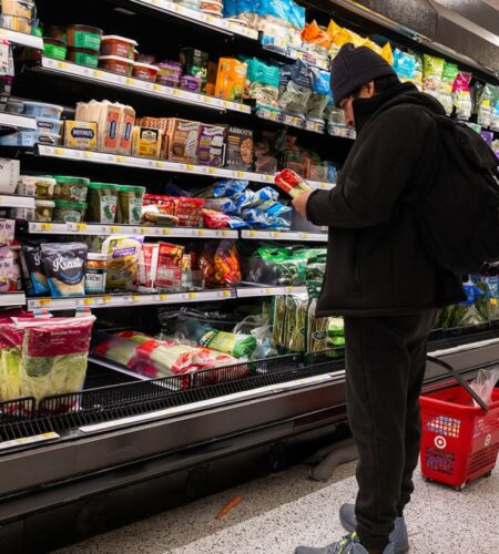 NEW YORK, NEW YORK - DECEMBER 17:  A person shops at a Whole Foods Market grocery store on December 17, 2024 in New York City. Grocery prices have recently seen their most significant monthly gain since January of 2023 with egg prices rising 8.2% alone. (Photo by Spencer Platt/Getty Images)